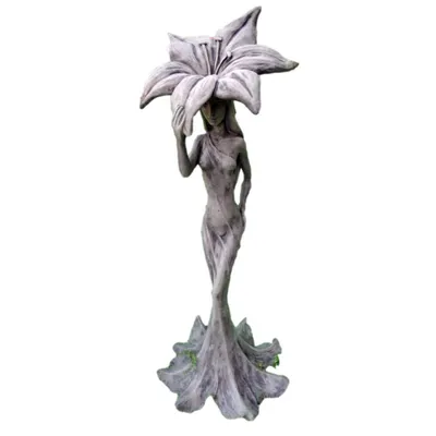 Produktbild von Silhouette Lilie perfekt für den Garten die Terrasse oder den Vorgarten ist Frostfest Witterungsbeständig und Neu 110 cm H, 24-50001