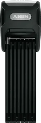 Image de Antivol pliable ABUS Bordo Alarm 6000A SH avec support - antivol vélo en acier trempé - avec alarme sonore de 100 dB - niveau de sécurité ABUS 10 - 120 cm - noir