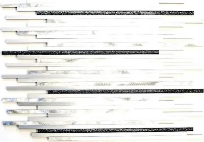 Produktbild von Mosani MOS49-L402GB, Mosaik, Metall, Silber, Drinnen, Rechteck, 272 mm