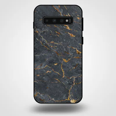 Produktbild von Smartphonica Telefon Fall für Samsung Galaxy S10 mit Marmor Druck - TPU zurück Abdeckung Fall Marmor Design - Gold Grau