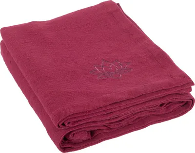 Produktbild von Yogadecke SHAVASANA, Baumwolle weinrot