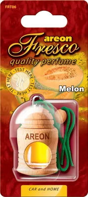 Produktbild von Autoparfüm Duftdose Duftbaum Lufterfrischer Melone 2x Original Areon FRESCO Auto