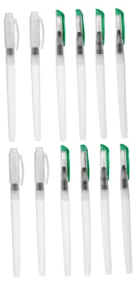 Produktbild von 12-teiliges Set Wasserfarbenpinsel mit Nachfüllbarem Wassertank für Aquarellmalerei