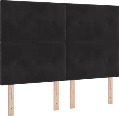 Obrázek produktu pro vidaXL Čelo postele černé 160 cm samet