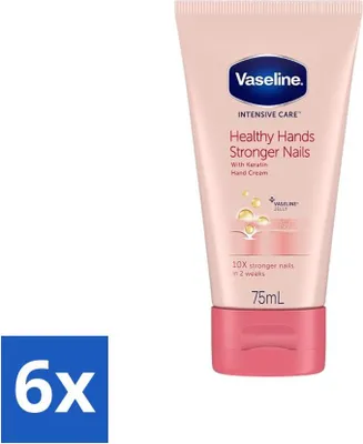 Immagine prodotto di Vaselina - Mani sane e unghie più forti - Crema per le mani - Rinforzante - 75 ml - Confezione risparmio - 6 pezzi