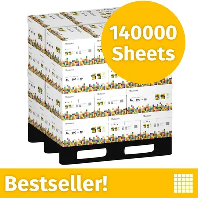 Productafbeelding van NIEUW: Infowerk Printerpapier Kopieerpapier 140000 Vel 28 x 5000 A4 Premium Extra Wit CIE 160 Testwinnaar PEFC-gecertificeerd