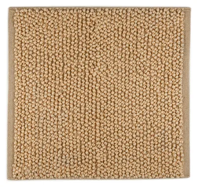 Produktbild von Heckettlane Badematte - 60% Polyester 40% Baumwolle - Bidetmatte Nodo 60x60 cm in Forest Sand
