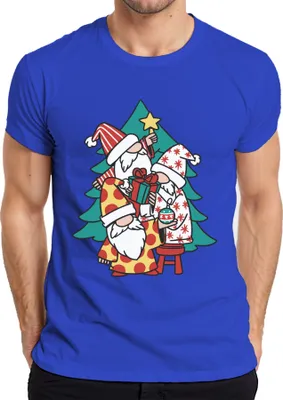 Produktbild von Schwedische Gnome Weihnachtsbaum - Weihnachten Weihnachtsgeschenk Christmas Herren T-Shirt, Blau, L