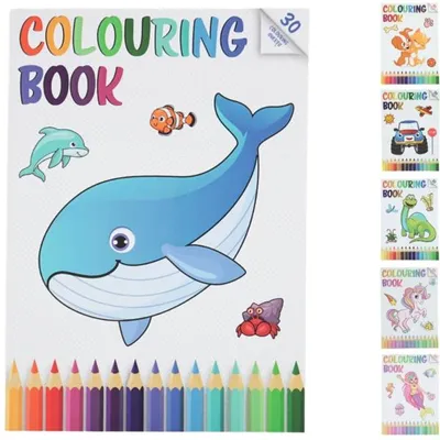 Productafbeelding van Kleurboek A4 30 Pagina's 6 Assorti