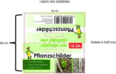 Produktbild von 20x Pflanzenschild 10er Holz Stecker Etiketten Beschriften Blumenkübel Garten