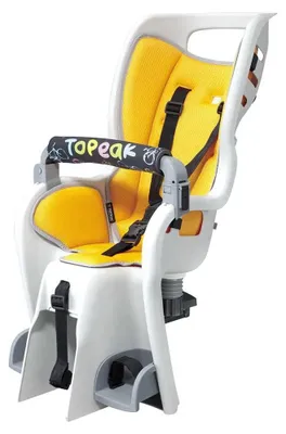 Obrázek produktu pro Dětská sedačka Topeak Baby Seat II na zadní nosič kola, žlutá, max. 22 kg, pro chlapce, žlutá, max. 22 kg