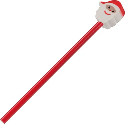 Produktbild von Bleistift / HB / mit Motiv Radierer "Weihnachtsmann"