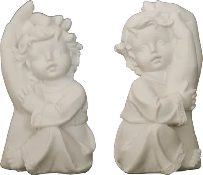Produktbild von Schützende Hand Deko Figur 2er Set, 11 cm, Polyresin, weiß