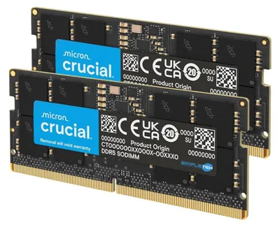Immagine prodotto di Crucial Ddr5 32gb (2x16gb) 5600mhz Memoria Banco Modulo Ram Sodimm Notebook Non-ecc Cl46