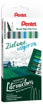 Produktbild von Brush-Schriftzug-Set, 6 Farben
