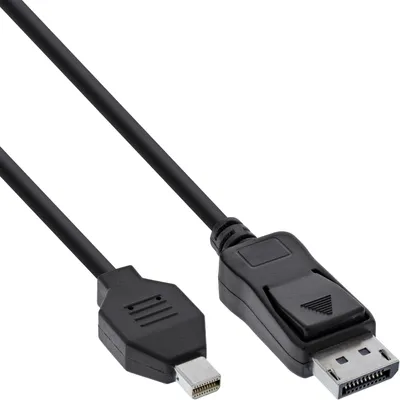 Produktbild von InLine® Mini DisplayPort zu DisplayPort Kabel, schwarz, 5m