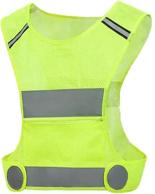 Produktbild von Reflektierend Sicherheitsweste - Verstelbares Reflektierendes Sicherheitsweste - Für Fahrrad - Joggen - Wandern - Arbeiten - Nachtsicherheit bei Spaziergängen
