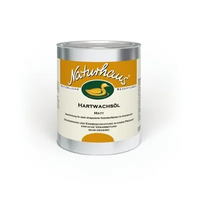 A can of Naturhaus Hartwachsöl matt.