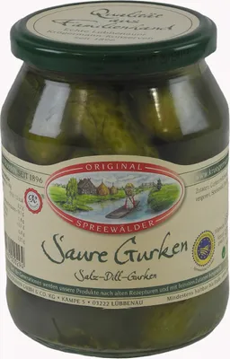 Produktbild von Krügermanns Original Spreewälder Saure Gurken (720 ml Glas)