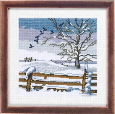 Produktbild von Permin Kreuzstich-Set „Vögel“, 25 x 25 cm, 92-8305