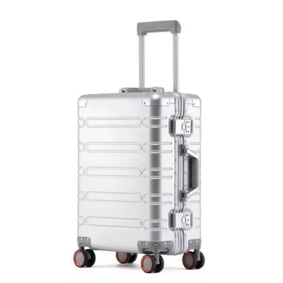 Produktbild von Heuer "LINE" Aluminiumkoffer Reisekoffer Hartschale, Silber, 20 Zoll
