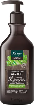 Produktbild von Kneipp Men WASCHGEL 250ml Gesicht + Bart Lemongras Guarana vitalisiert belebt