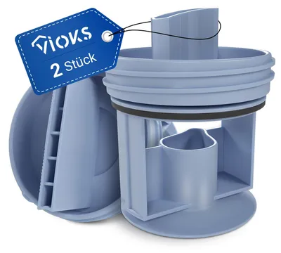 Produktbild von VIOKS 2x Flusensieb Waschmaschine Ersatz für Bosch Siеmens 00647920 – 2 Stück Wie 00647920