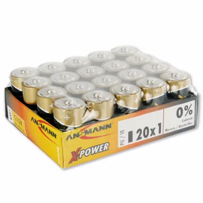 Produktbild von ANSMANN Baby C Alkaline X-Power Batterie Longlife Alkalibatterie 20er Pack