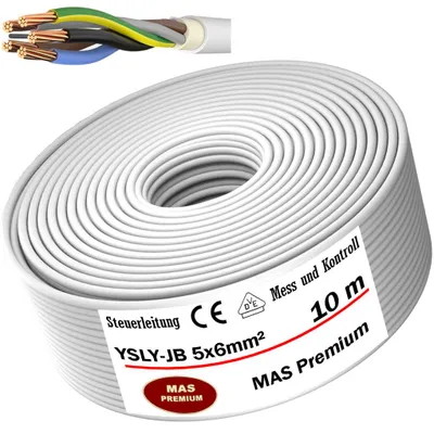 Produktbild von 10m YSLY-JB 5x6 Flexibles Ladekabel Steuerkabel Steuerleitung