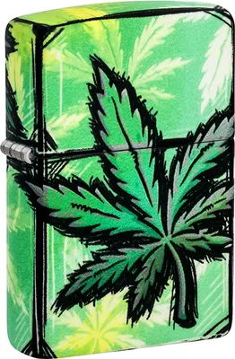 Zdjęcie produktu dla Zapalniczka Zippo Glowing Cannabis Design 60007204