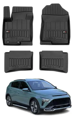 Productafbeelding van 2021-2025 Hyundai Bayon vloermatten, TPE, zwart, 4-delig