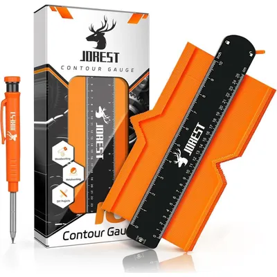 Produktbild von Konturenlehre Groß mit Feststeller & Tieflochmarker 10 Zoll ABS-Kunststoff