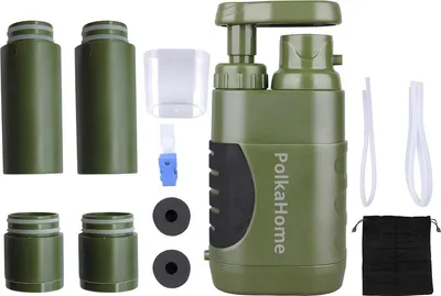 Productafbeelding van PolkaHome® Survival Waterfilter – Outdoor Waterfilter – 15.000L – met 2 reservefilters