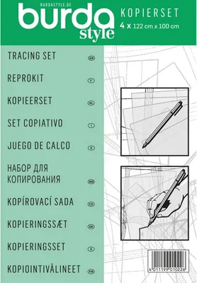 Produktbild von burda style Kopierset Folie Stift 100x122 cm Schnittmuster Transfer Set