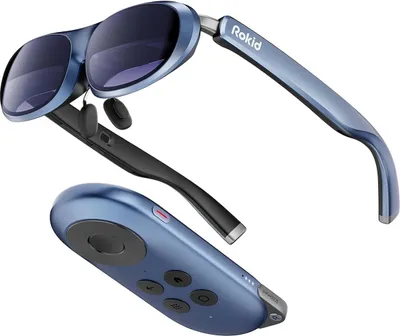 Produktbild von Rokid Max AR Brille mit Station (Joy Pack inkl. Fernbedienung, FHD, Augmented Reality, Micro-OLED)