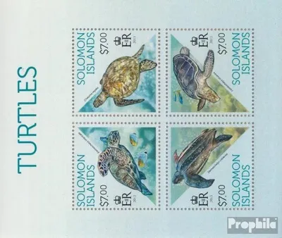 Produktbild von Briefmarken Salomoninseln 2013 Mi 2157-2160 Kleinbogen (kompl. Ausg.) postfrisch Schildkröten