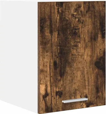 Produktbild von vidaXL Hängeschrank mit Tür Geräucherte Eiche und Weiß 30 x 31 x 40 cm