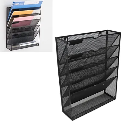 Produktbild von Wandbestandsorganizer für Laptop und Dokumente - Wandhalterung mit verstellbarer, platzsparender Konfiguration