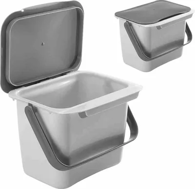 Produktbild von Metaltex -Abfallbehälter Bin Tex mit Deckel 4l grau, grau