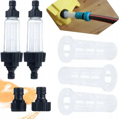 Produktbild von Rosfix 2x Wasserfilter für Kärcher Hochdruckreiniger + Universal-Wasserfilter für Kärcher Hochdruckreiniger