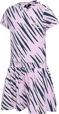 Produktbild von hummel hmlRUSHY AOP DRESS S/S - ORCHID BLOOM  - 104