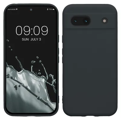 Produktbild von kwmobile Handyhülle für Google Pixel 8a Hülle - weiches Handy Silikon Case - Schutzhülle Cover - Heidelbeerblau