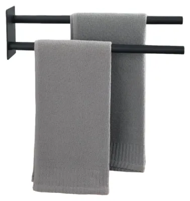 Produktbild von Doppelter Handtuchhalter aus Edelstahl zur Wandmontage