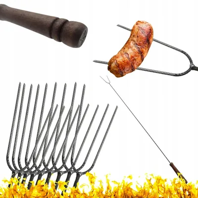 Obrázok produktu pre X-met Vidličky na oheň oceľové na klobásky 120cm 10ks