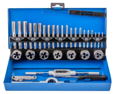 Imagen del producto de Kit profesional de cortadores de alambre de 32 piezas para roscas M3-M12