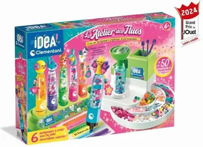 Produktbild von Clementoni – Das Leuchtmarker-Atelier – Erstelle 10 bunte Marker