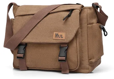 Image de Solidchoice - Sacoche pour homme en toile durable avec bandoulière réglable
