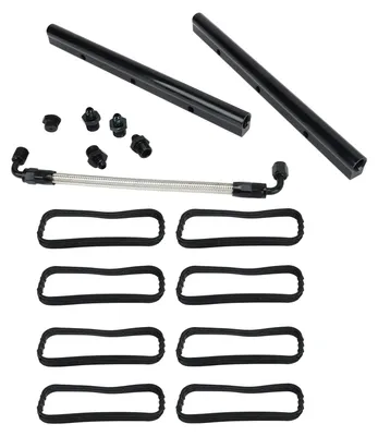 Image de Rails d'injection EFI en acier et collecteurs d'admission en acier - Kit de rails d'injection en acier pour LS, LS1, LS2, LS3, LS6 et LSX - Matériel pour collecteurs d'admission
