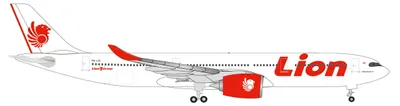 Airbus A330-900 neo Modell 1:500, Lion Air, Kunststoff, mehrfarbig