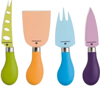 Produktbild von ZASSENHAUS Käsemesser Edelstahl Set 4teilig